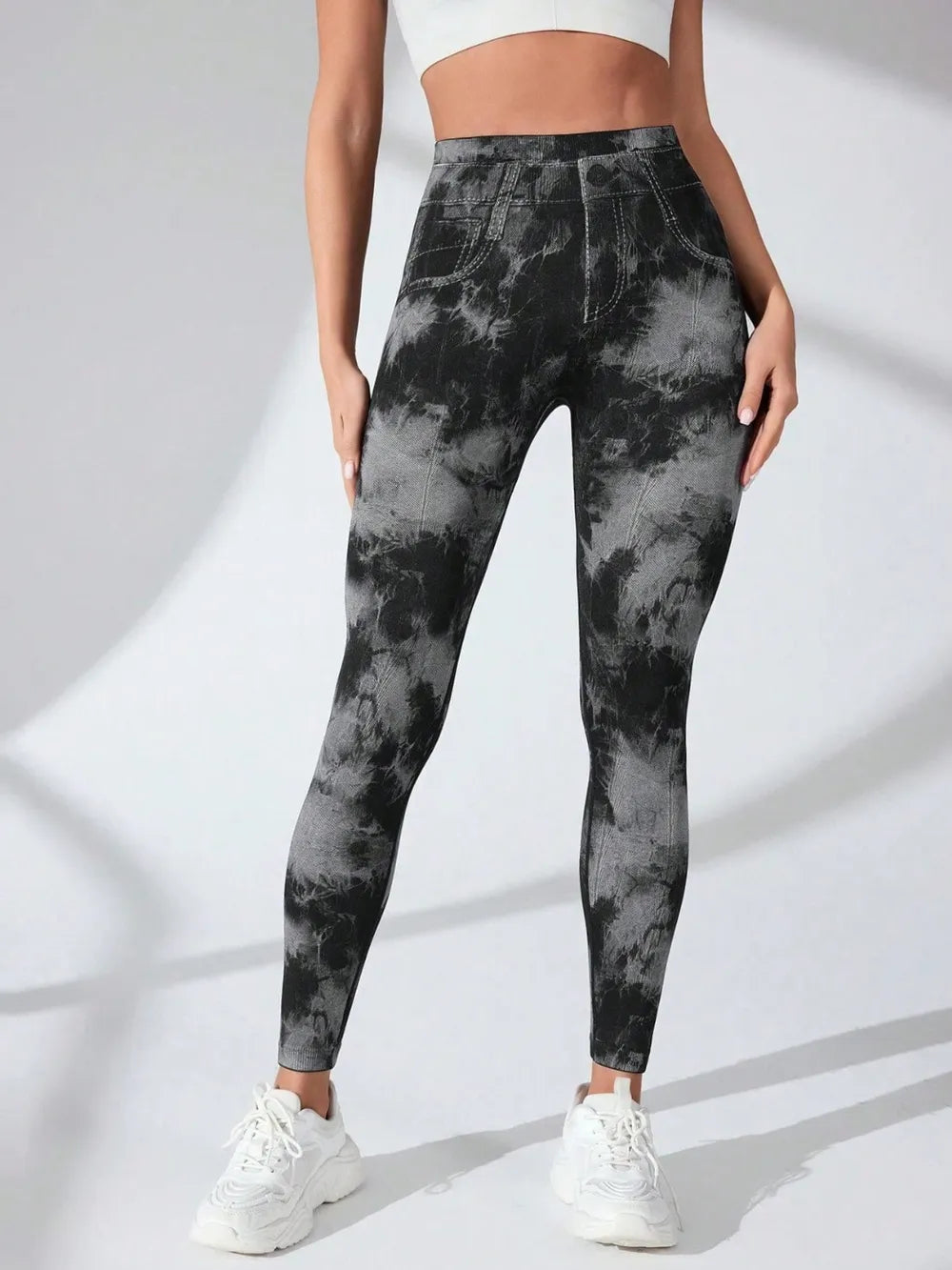 Tie-Dye High Waist Cropped Leggings