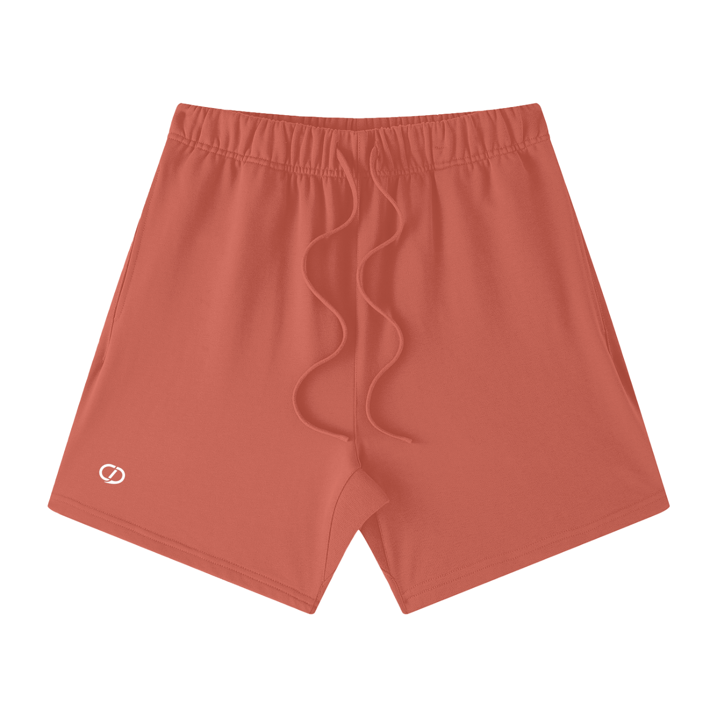 Men's Red Shorts - Gym Shorts - Front view