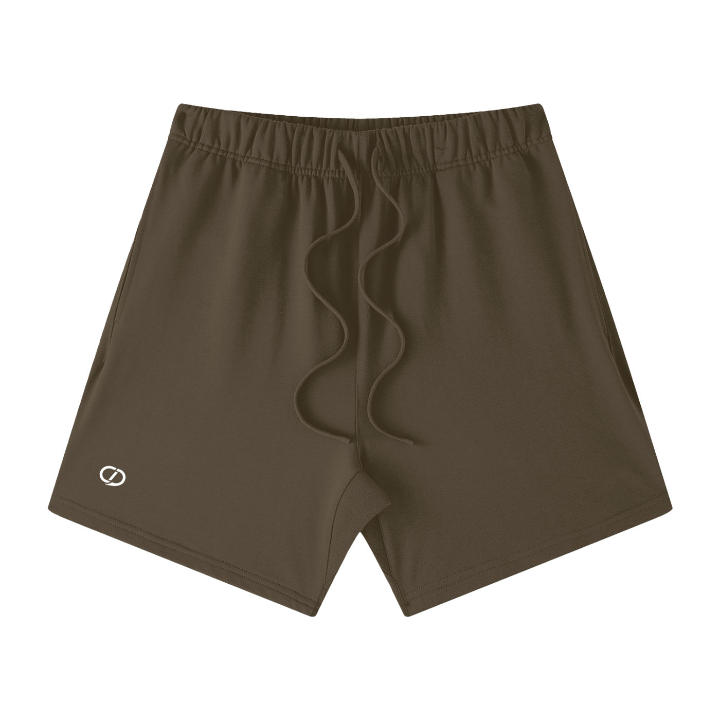 Men's Brown Shorts - Gym Shorts - Front view