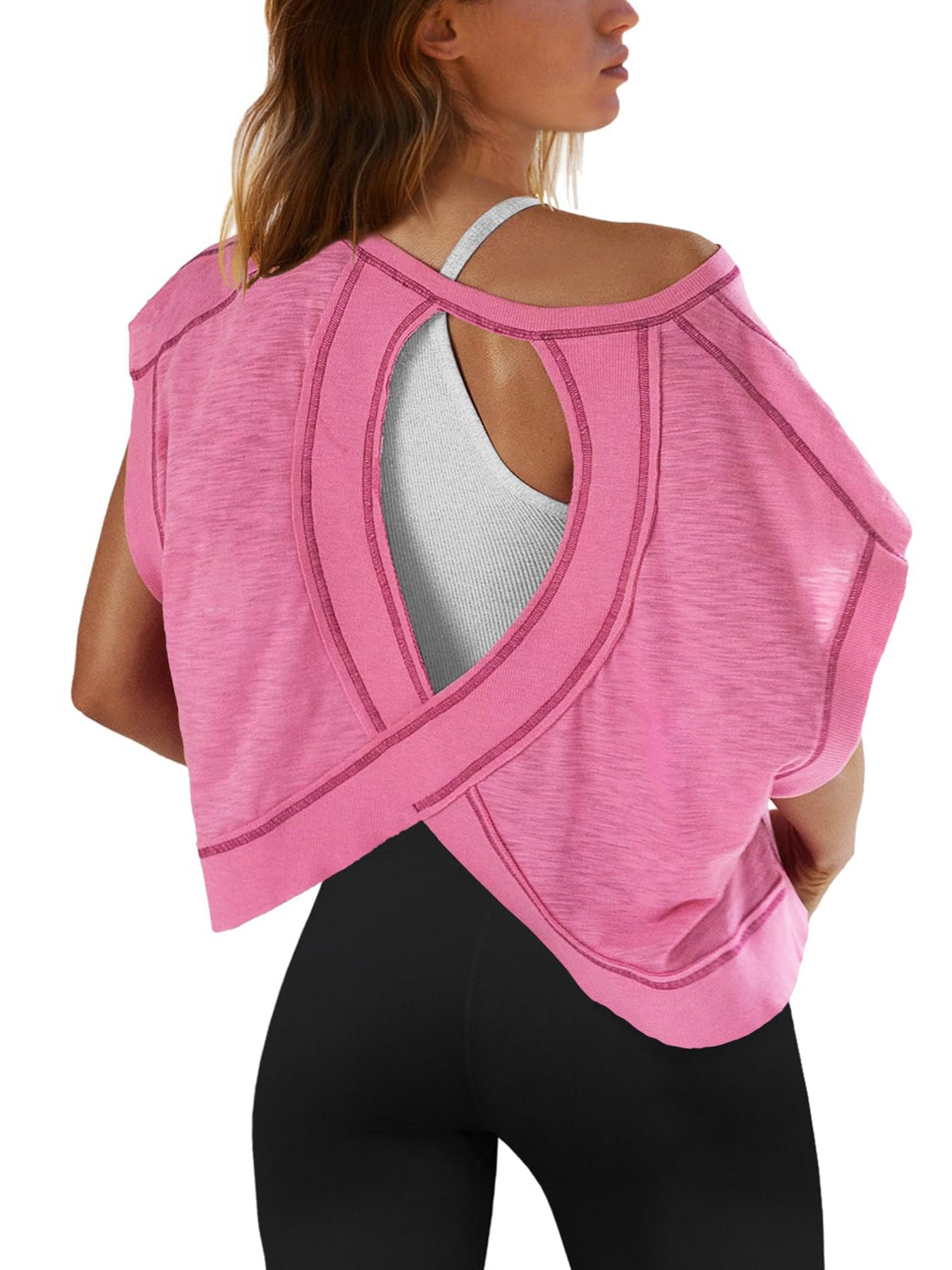 Women's Backless Yoga Tank — Loose Fit