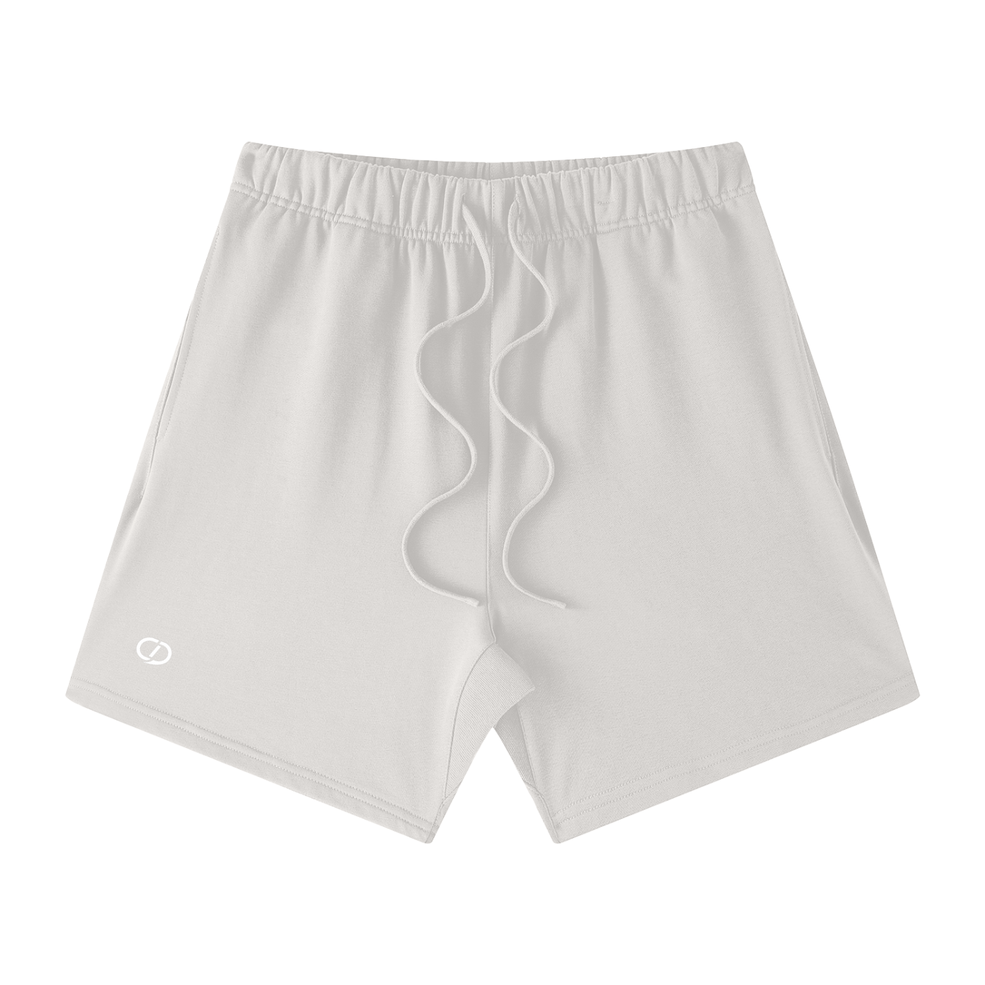 Men's Oat Grey Shorts - Gym Shorts - Front view