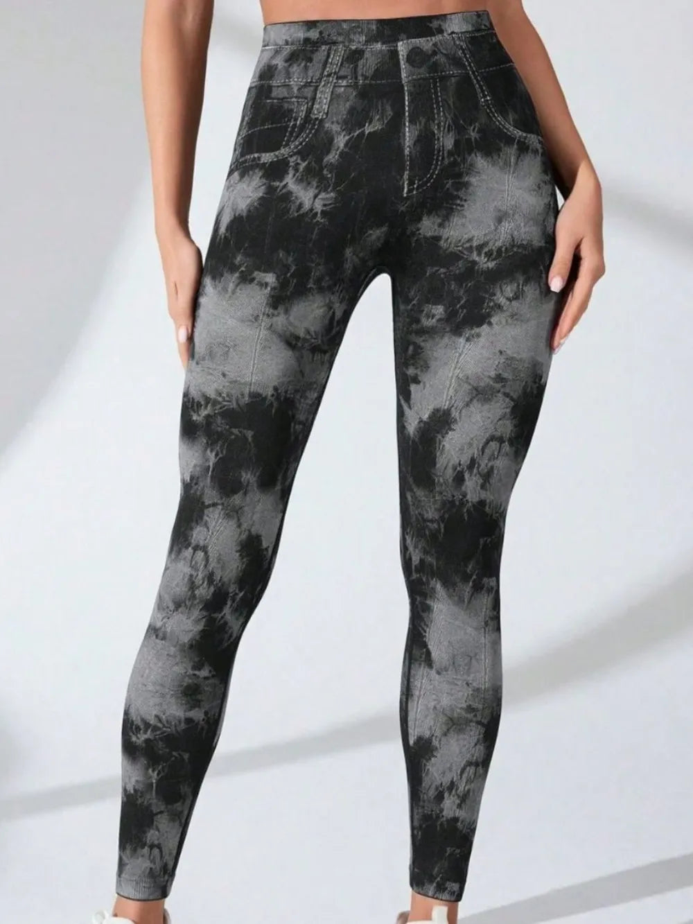 Tie-Dye High Waist Cropped Leggings