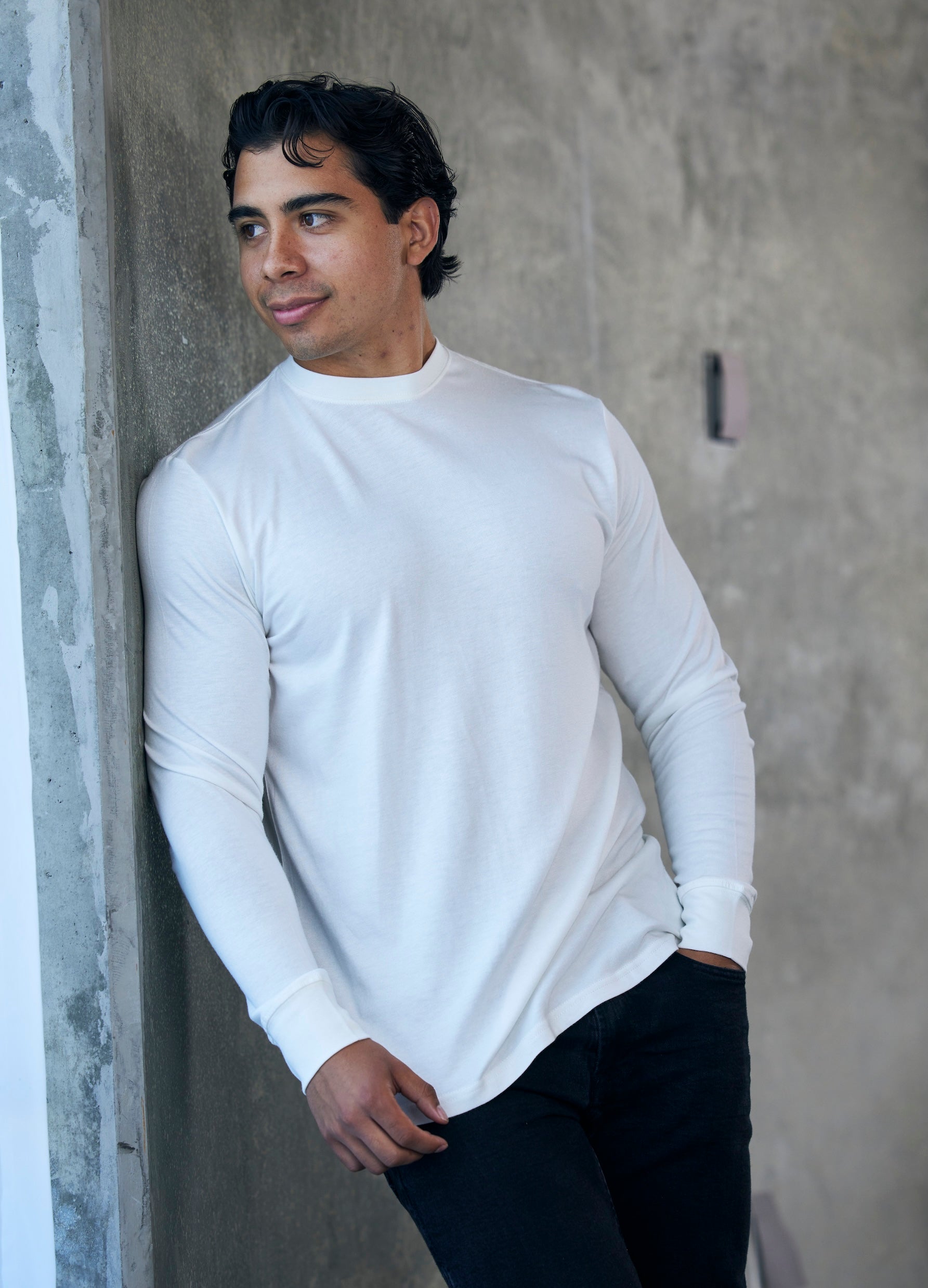 Men's Bamboo Long Sleeve T-Shirt | Viscose & Organic Cotton