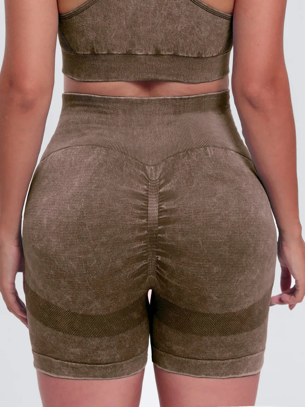 Peeli seamless leggings coffee brown — back profile