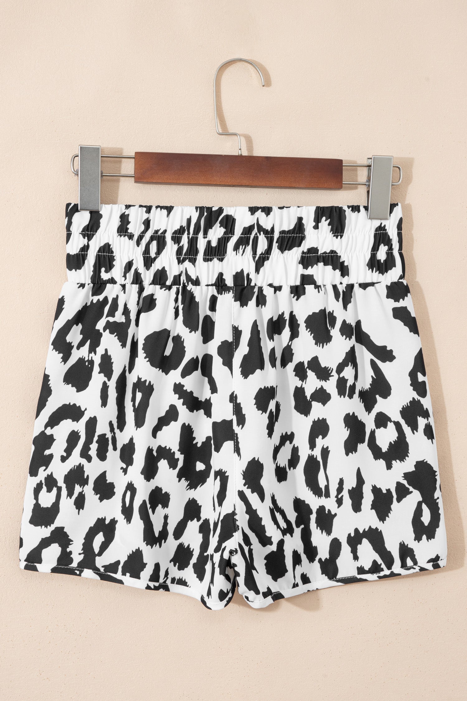 Women's Leopard Print High Waist Athletic Shorts