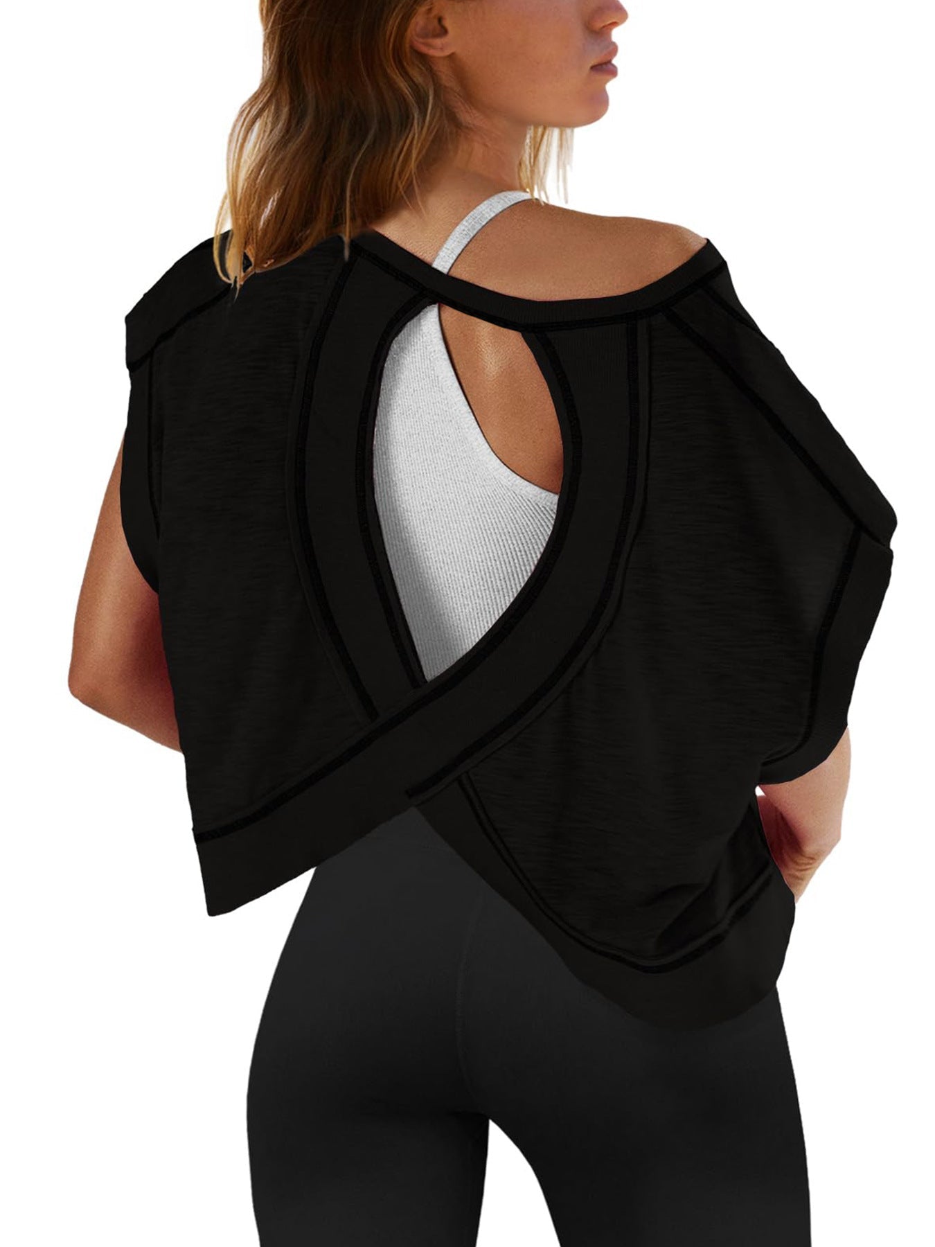 Women's Backless Yoga Tank — Loose Fit