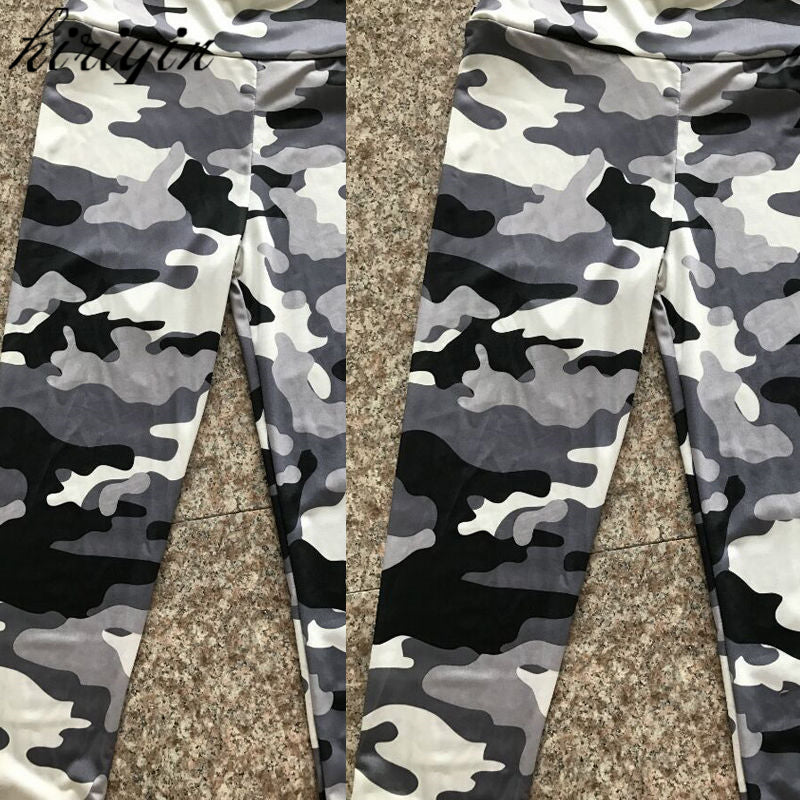 Women's Camouflage Print High-Waist Leggings