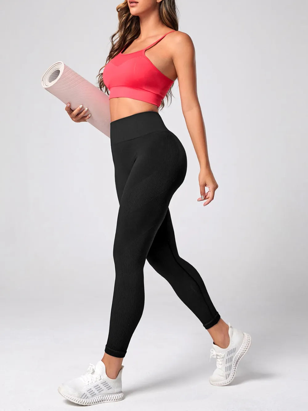 Women's High-Waist Active Leggings — Nylon Spandex