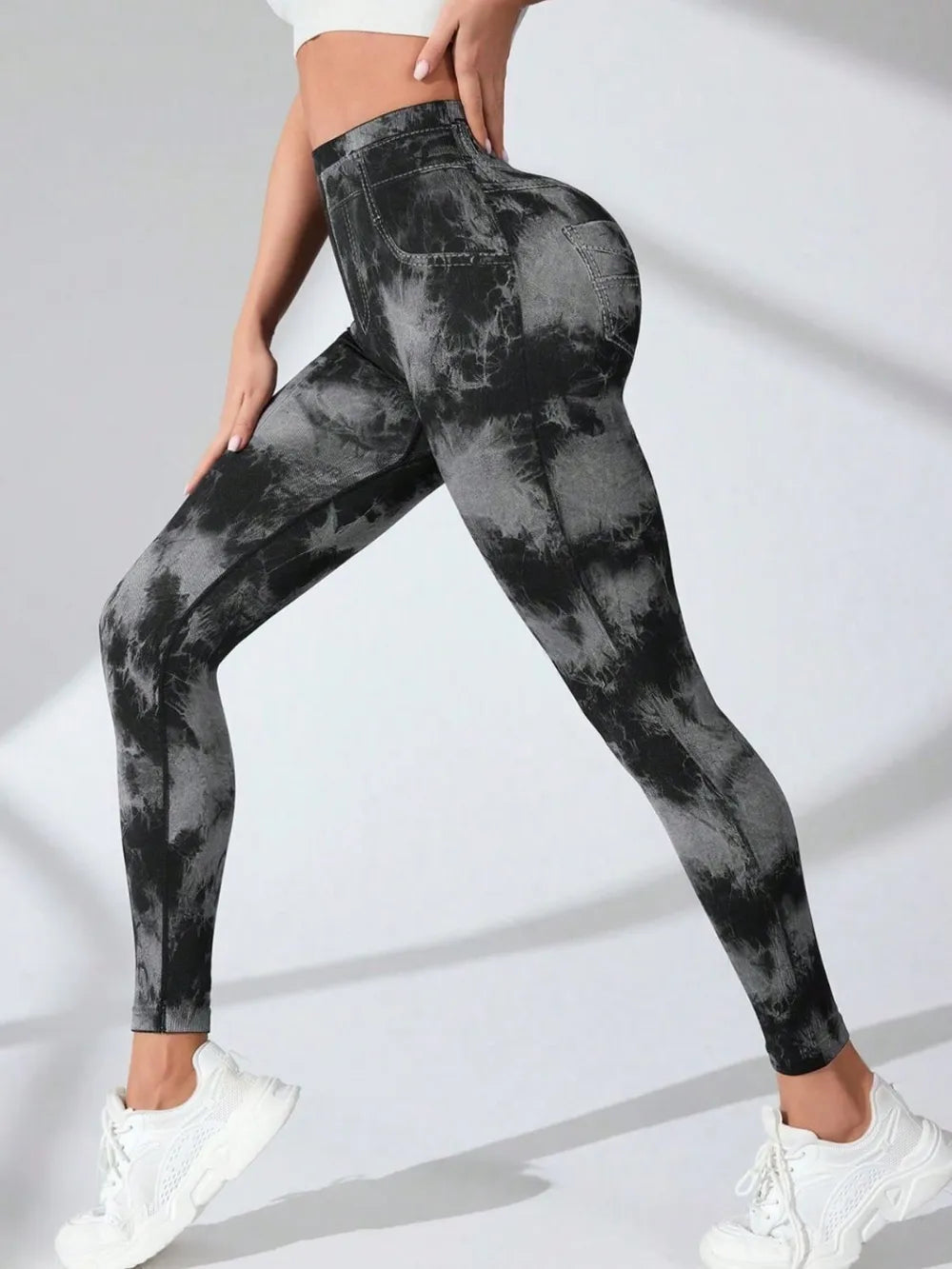 Tie-Dye High Waist Cropped Leggings