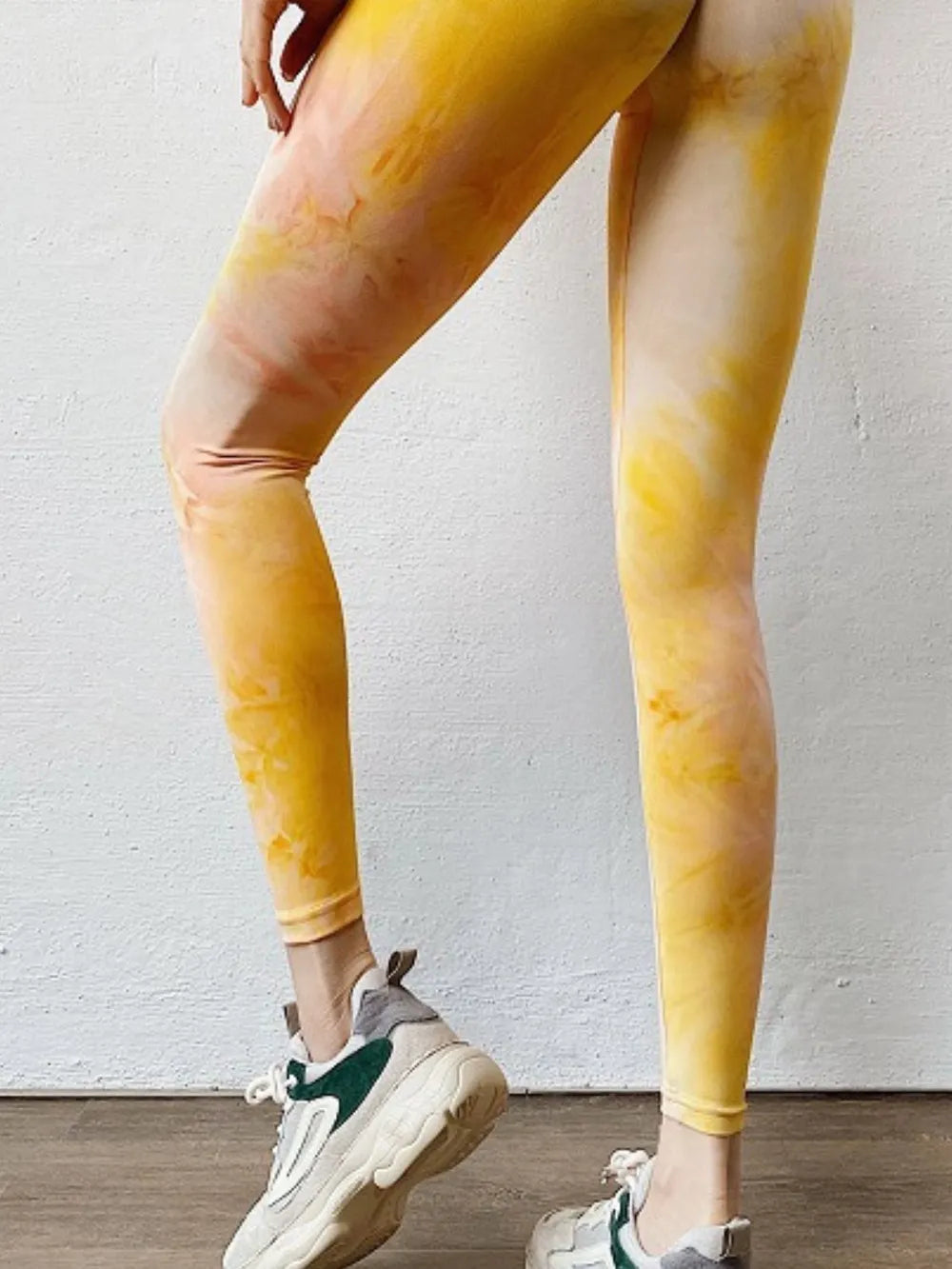 Tie-Dye High-Waist Active Leggings - back view