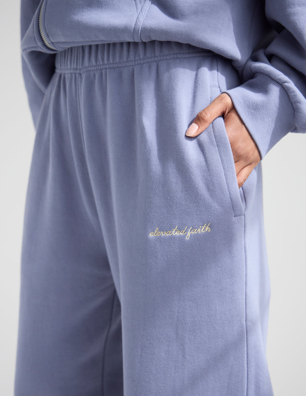 Wide Leg Sweatpant – Plum | Elevated Faith