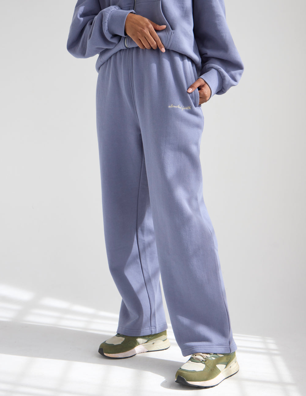 Wide Leg Sweatpant – Plum | Elevated Faith