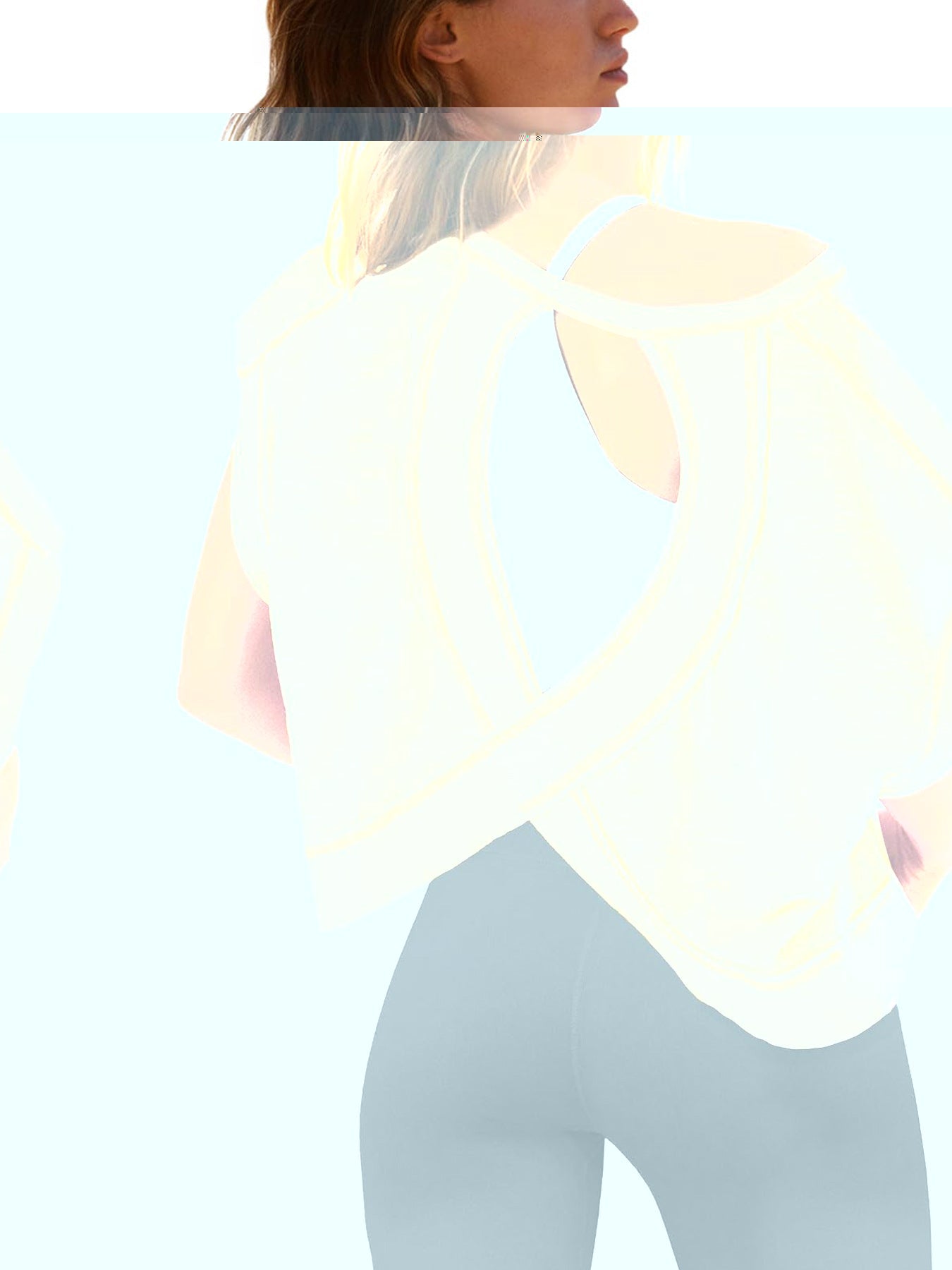 Women's Backless Yoga Tank — Loose Fit