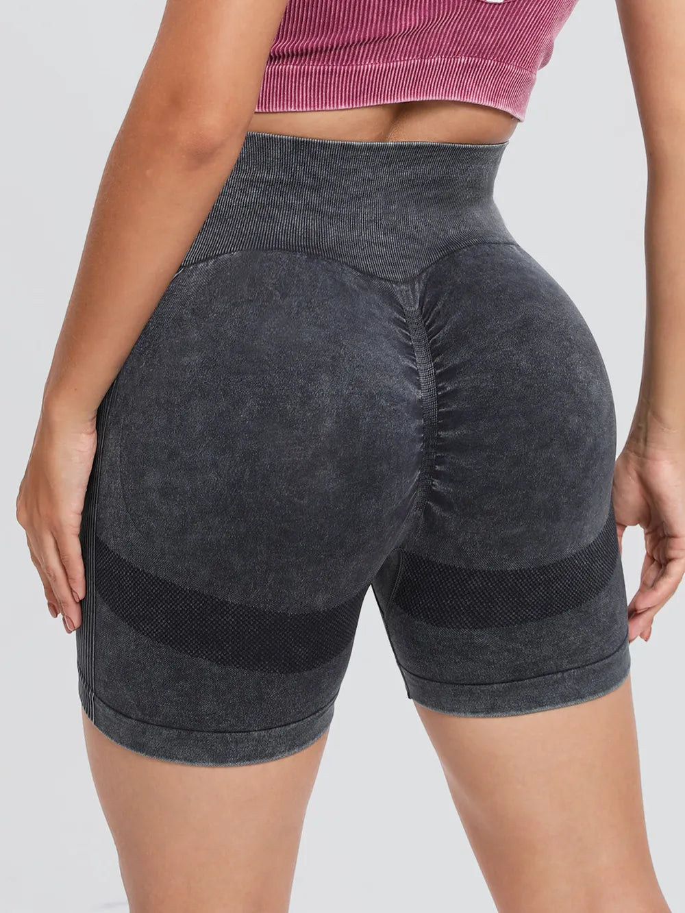 Peeli seamless leggings dark gray — back profile