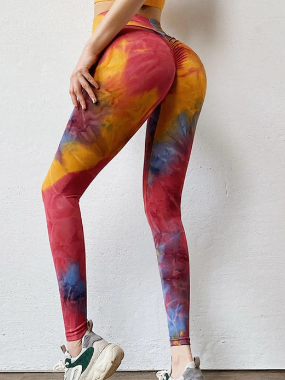 Tie-Dye High-Waist Active Leggings