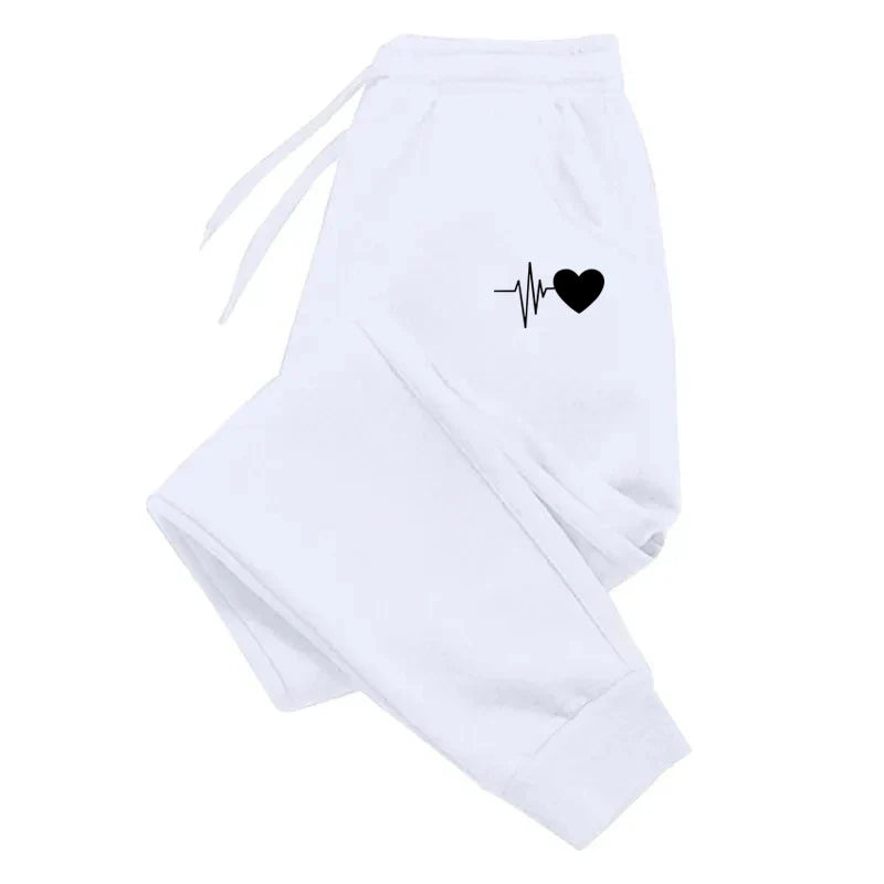 Women's Striped Ankle-Length Jogger Pants