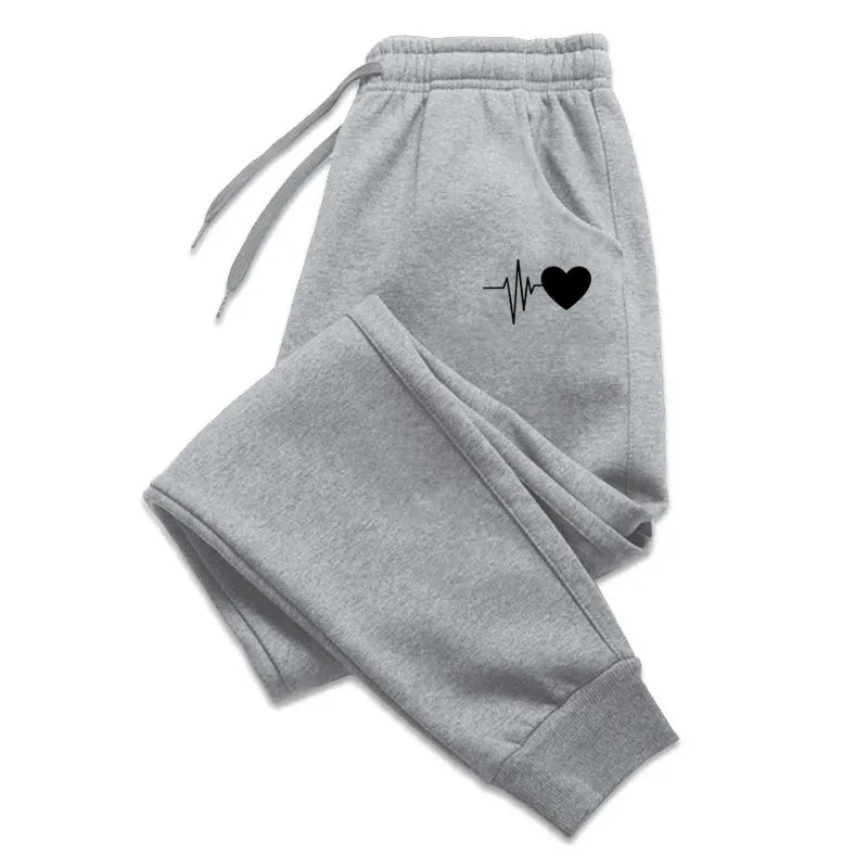 Women's Striped Ankle-Length Jogger Pants