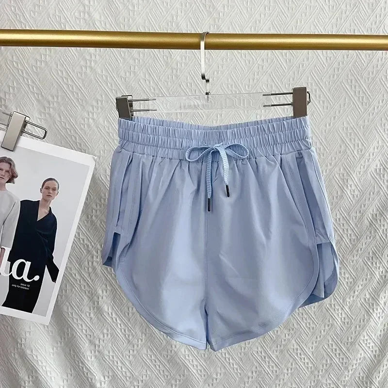 Women's High Waist Double Layered Quick-Dry Shorts