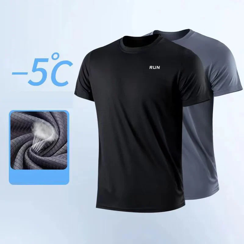 Men's Quick-Dry Moisture Wicking Gym T-Shirt – Short Sleeve