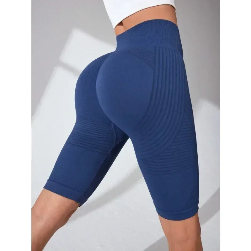 Women's High-Waisted Seamless Yoga Shorts