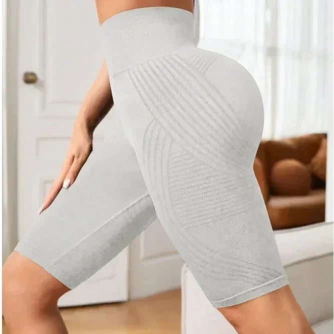 Women's High-Waisted Seamless Yoga Shorts