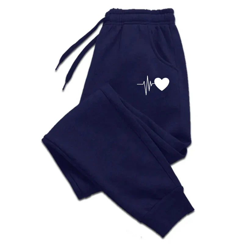 Women's Striped Ankle-Length Jogger Pants
