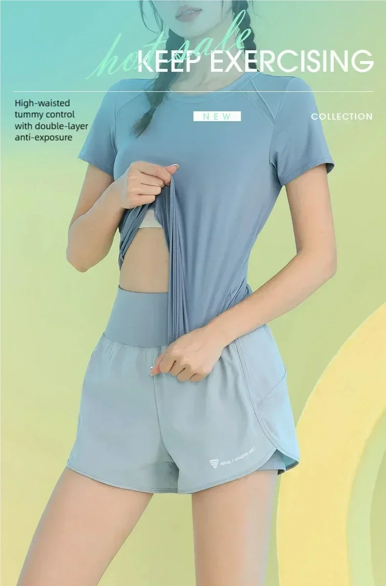 PHIGEER Yoga Shorts for Women