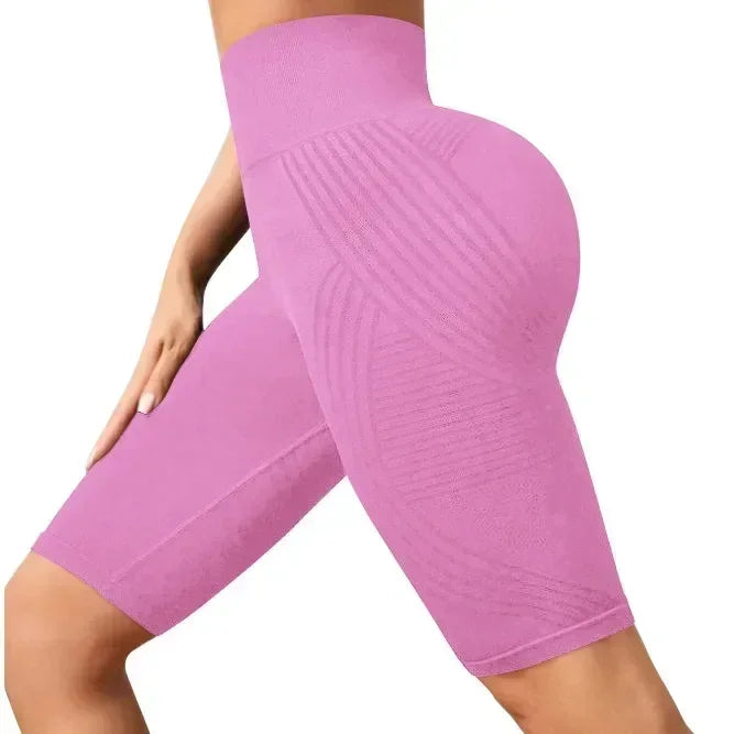 Women's High-Waisted Seamless Yoga Shorts