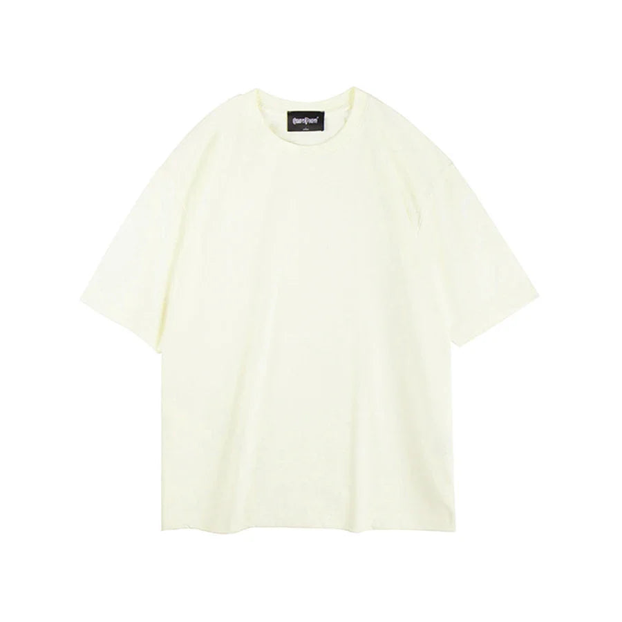 Oversized White Unisex Streetwear T-Shirt
