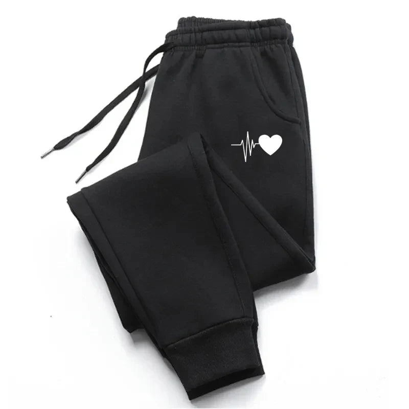 Women's Striped Ankle-Length Jogger Pants