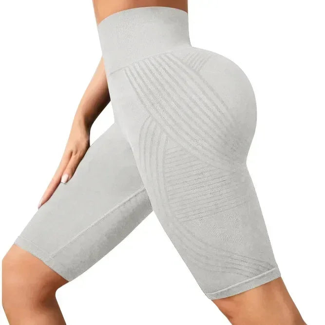 Women's High-Waisted Seamless Yoga Shorts
