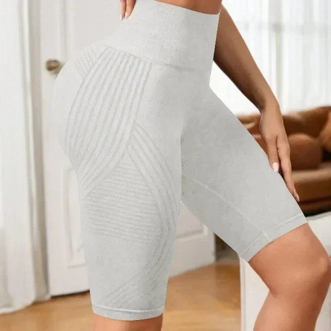 Women's High-Waisted Seamless Yoga Shorts