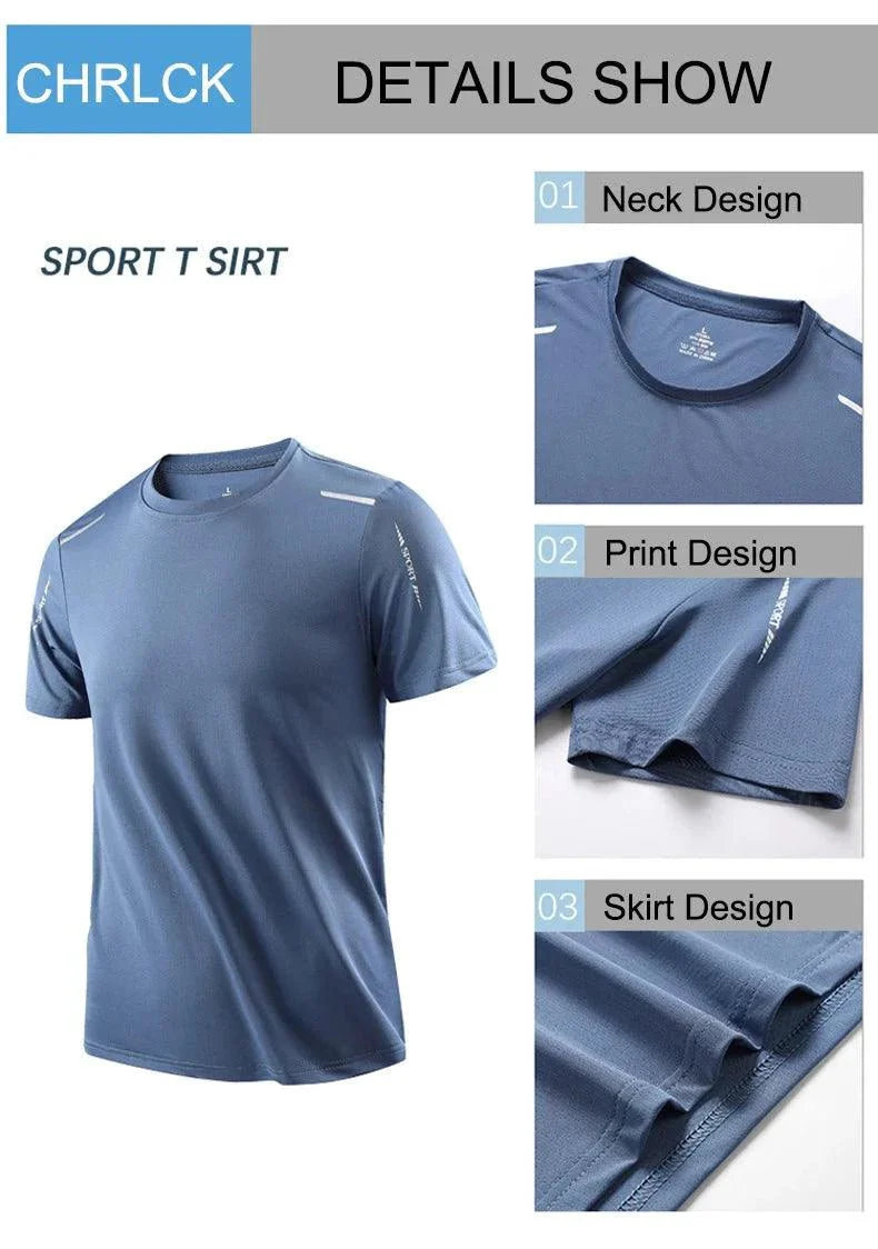 Men's Quick-Dry Running T-Shirt | Breathable Outdoor Sports Tee