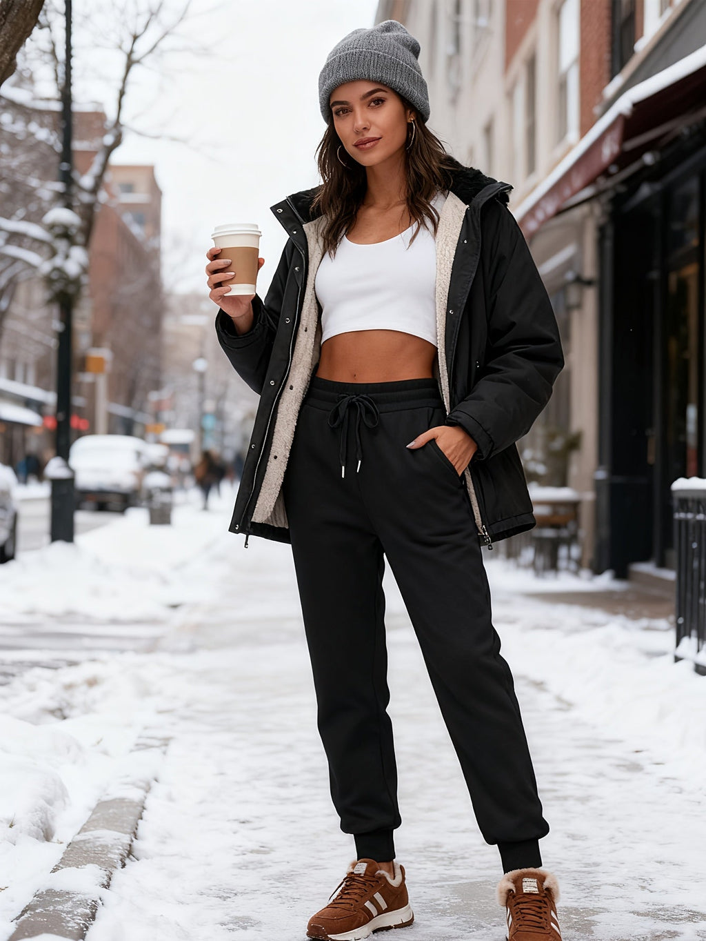 Women's Fleece Sweatpants Jogger — Boyfriend Style