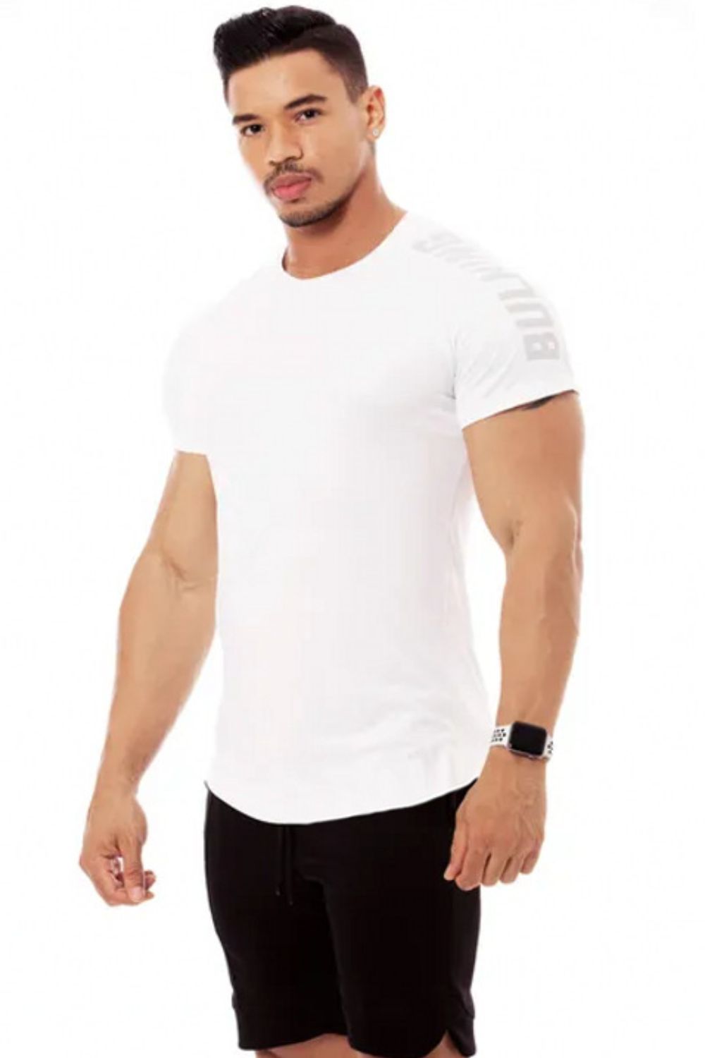 Men's Athletic Letter-Detail Tee white side view