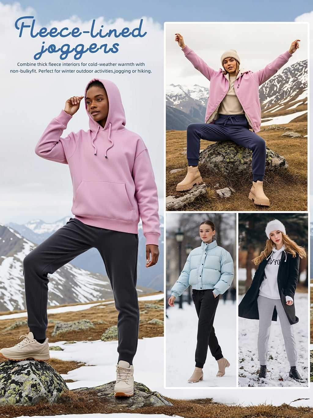Women's Fleece Sweatpants Jogger — Boyfriend Style