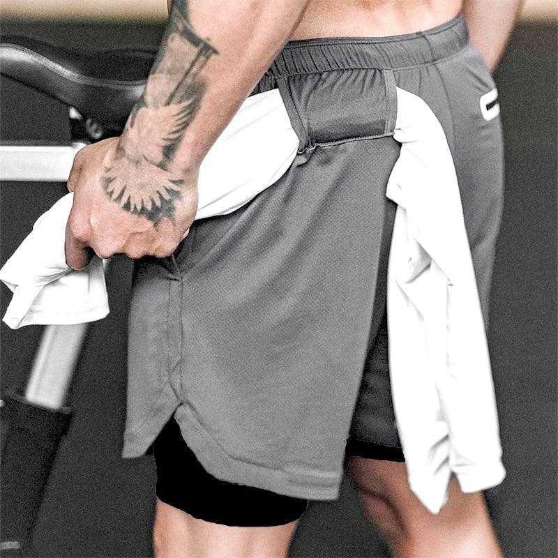 Men's 2-in-1 Camo Running Shorts