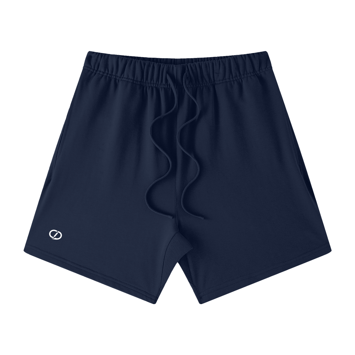 Men's Navy Blue Shorts - Gym Shorts - Front view