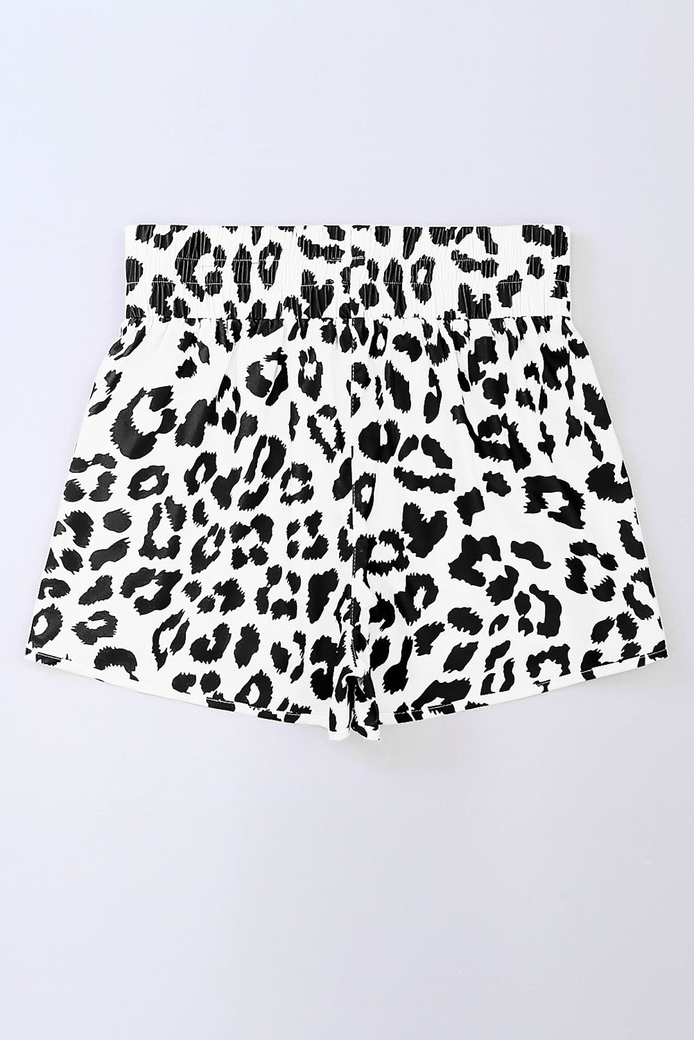Women's Leopard Print High Waist Athletic Shorts