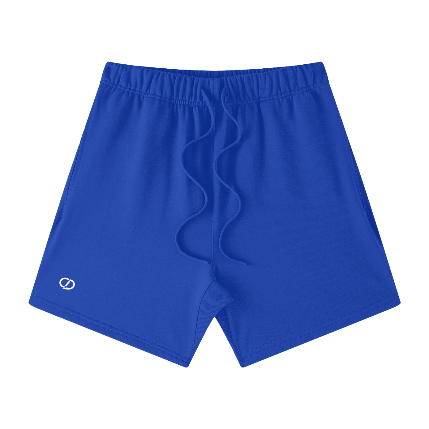 Men's Colorful Blue Shorts - Gym Shorts - Front view