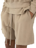 Men's Plus Size French Terry Drawstring Shorts