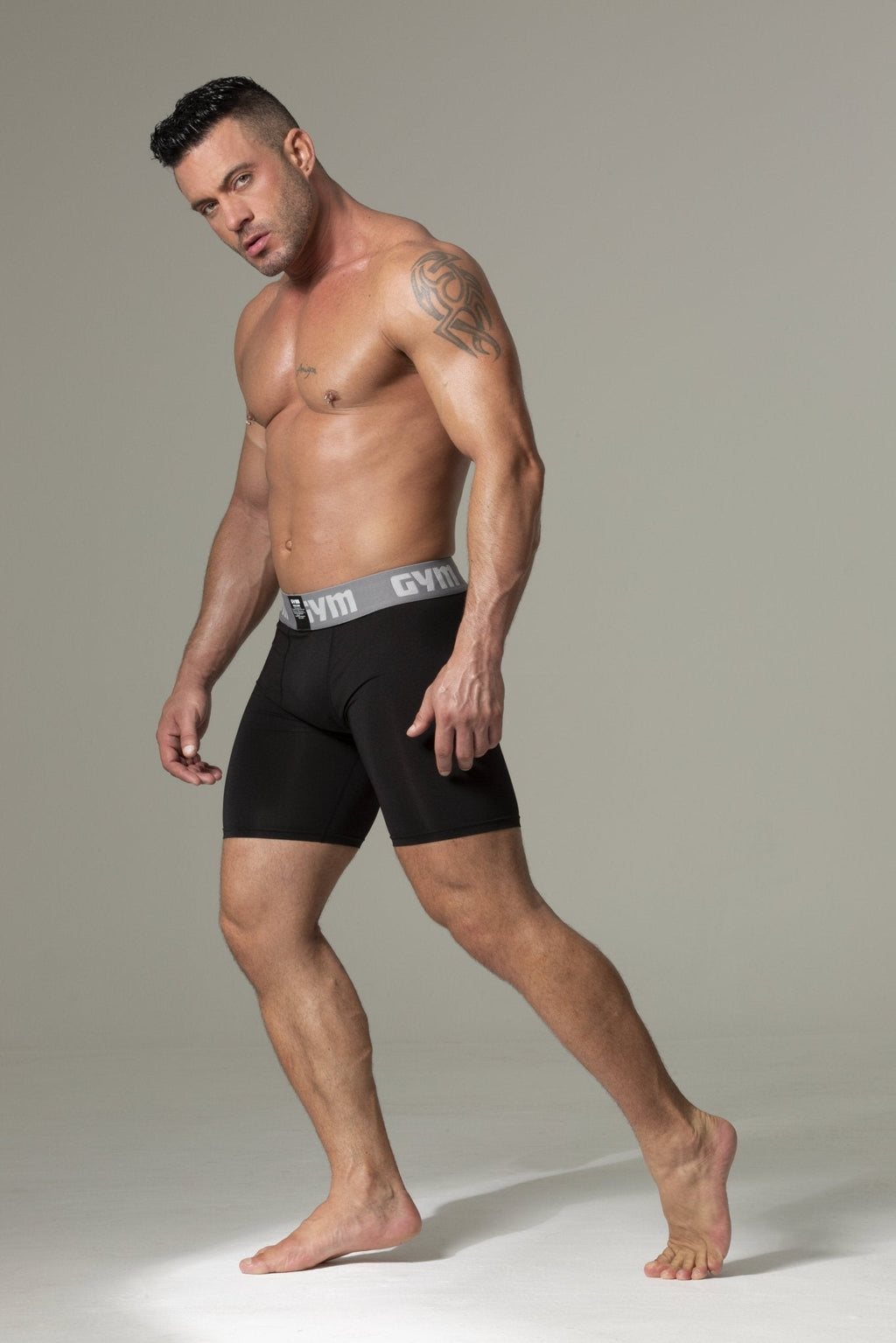 Men's Compression Shorts with Phone Pocket