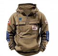 Men's Retro Multi-Pocket Hoodie Jacket