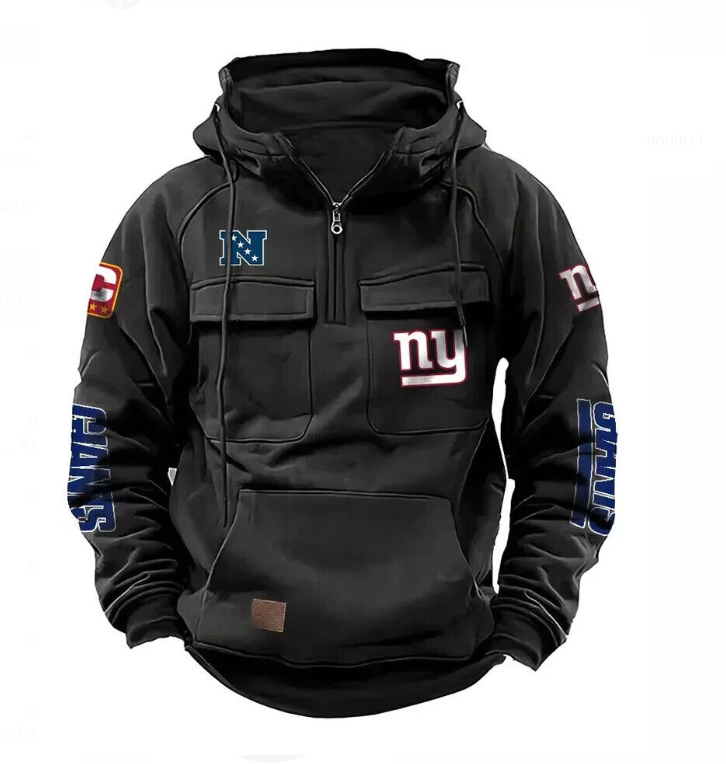 Men's Retro Multi-Pocket Hoodie Jacket