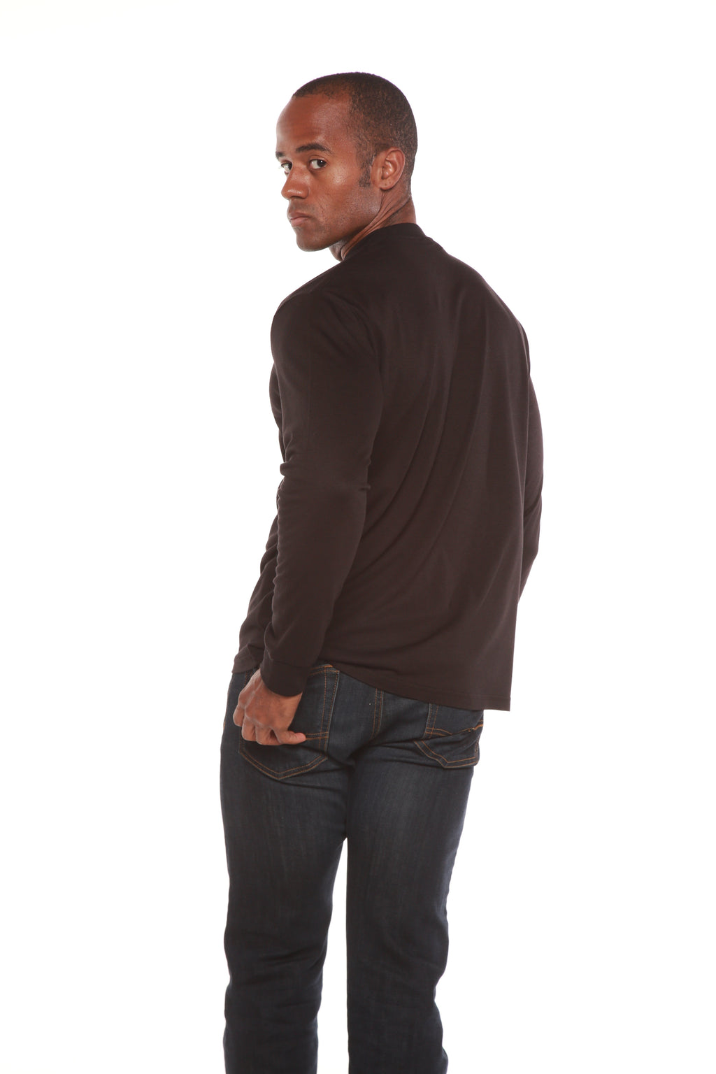 Men's Bamboo Long Sleeve T-Shirt | Viscose & Organic Cotton