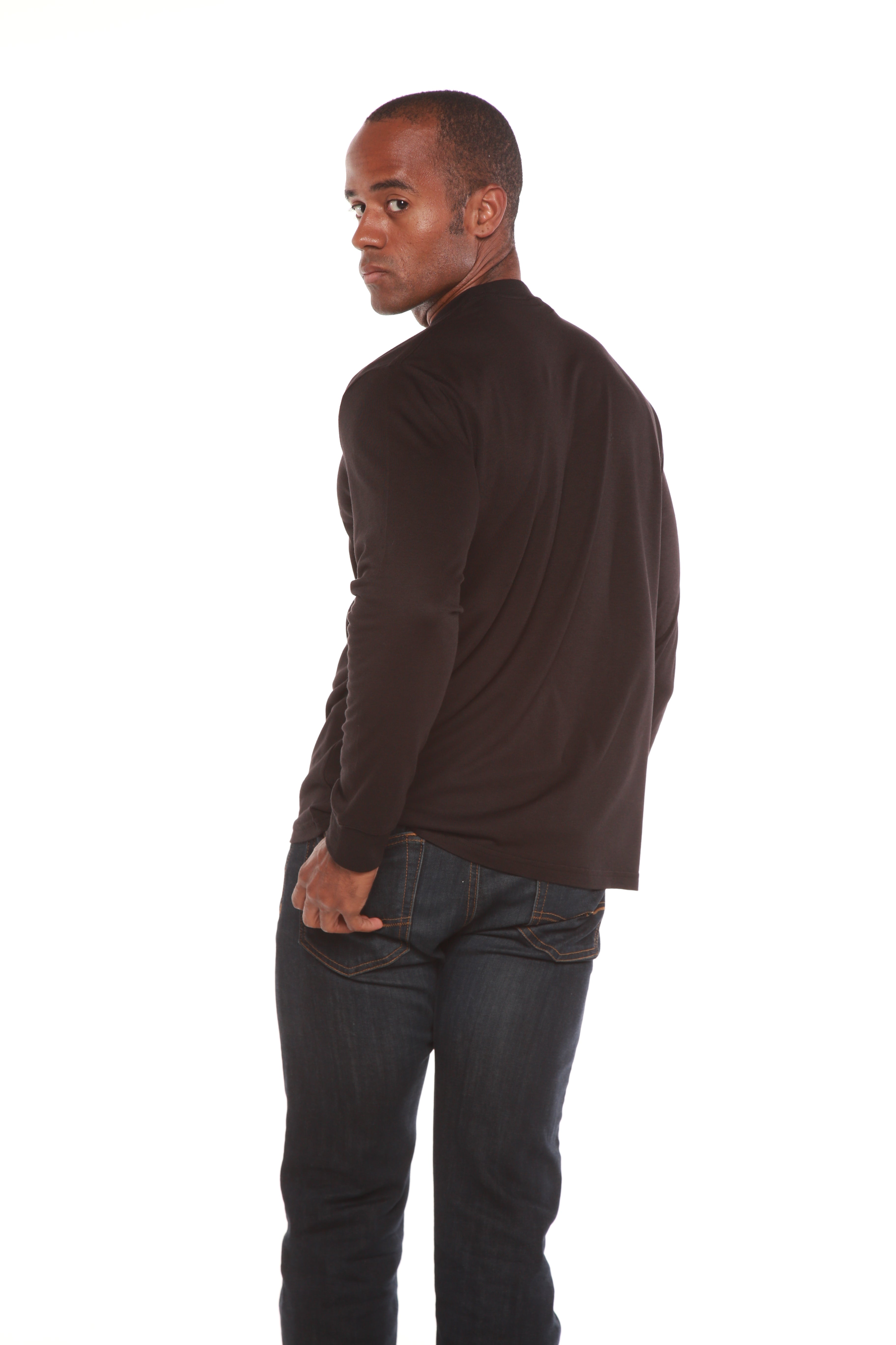 Men's Bamboo Long Sleeve T-Shirt | Viscose & Organic Cotton