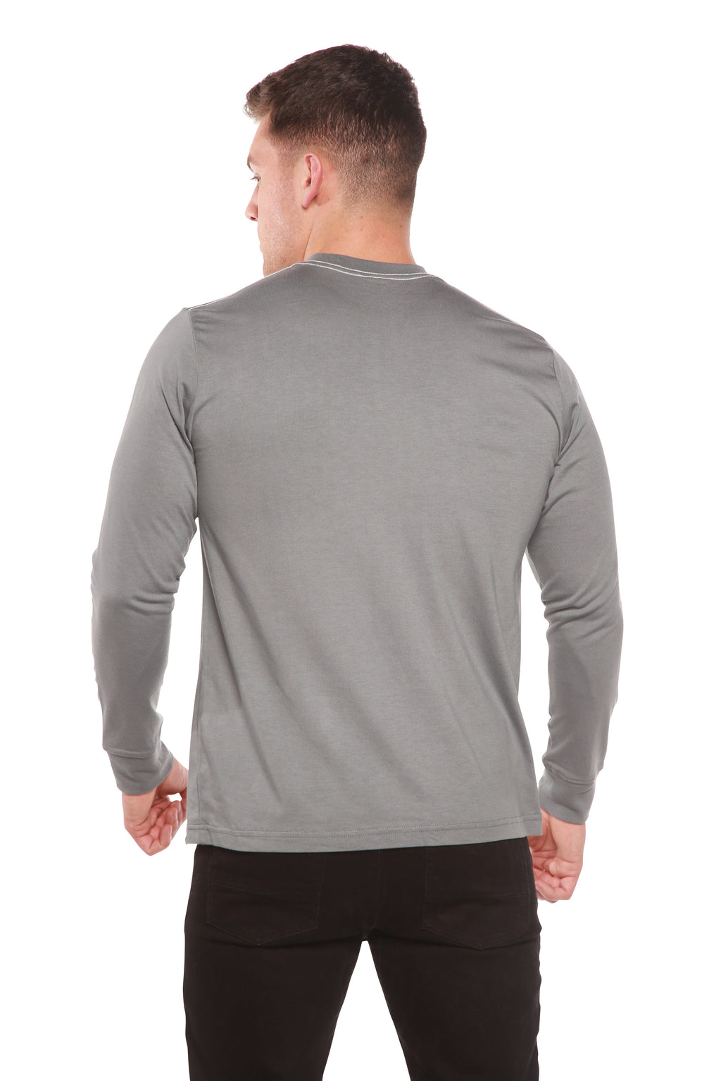 Men's Bamboo Long Sleeve T-Shirt | Viscose & Organic Cotton