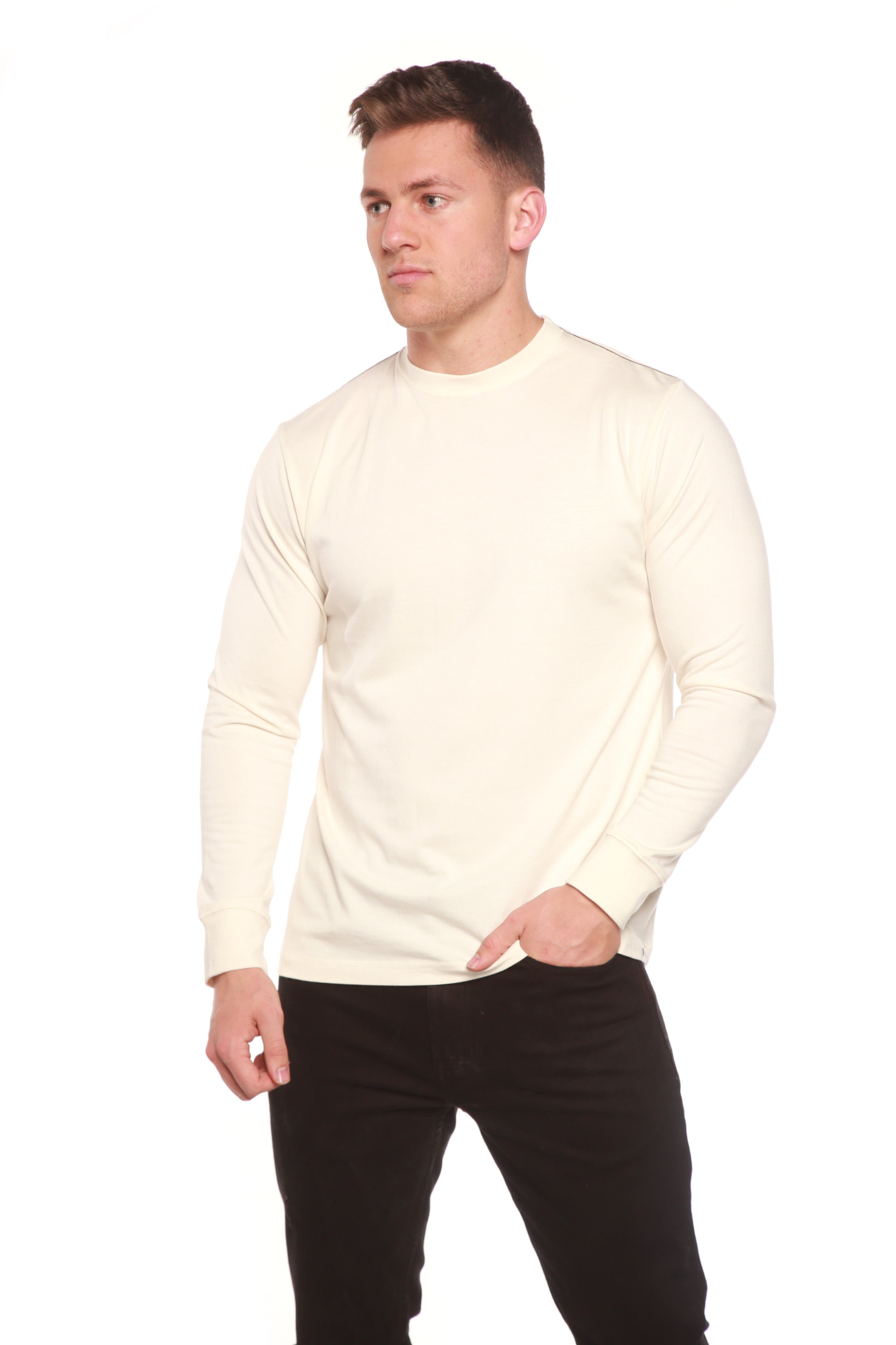 Men's Bamboo Long Sleeve T-Shirt | Viscose & Organic Cotton