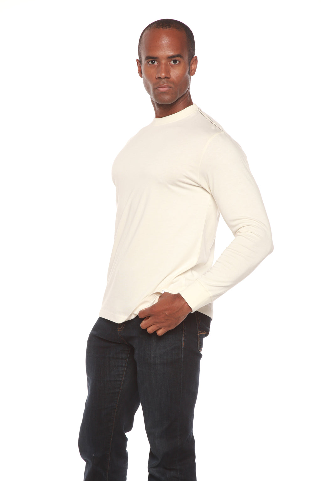 Men's Bamboo Long Sleeve T-Shirt | Viscose & Organic Cotton
