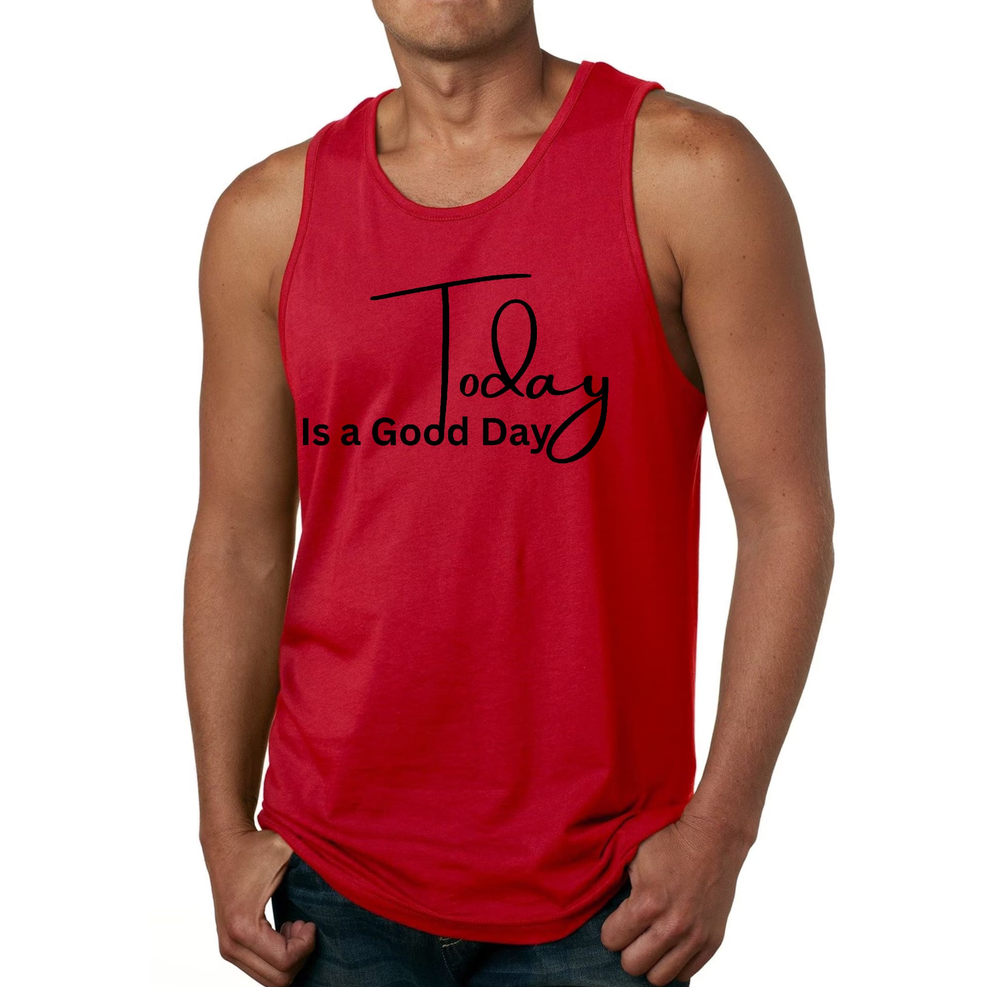 Men's Graphic Fitness Tank Top – Today Is A Good Day